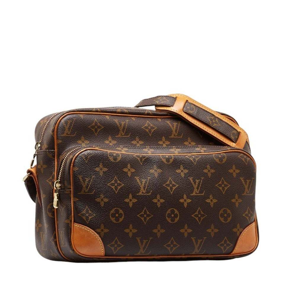 LOUIS VUITTON Authentic Brown Monogram Leather Shoulder Bag - Picture 2 of 11